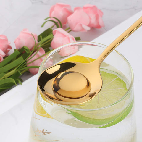 Buyer Star rose gold spoon for a chic, modern dining look.