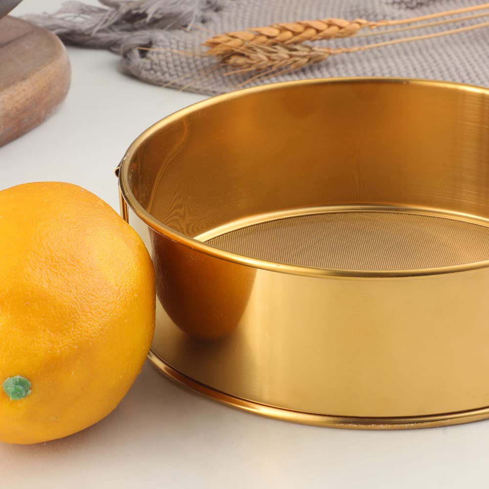 Buyer Star flour sifter 6inch purple, anti-clumping with 80-mesh grate for delicate batter.