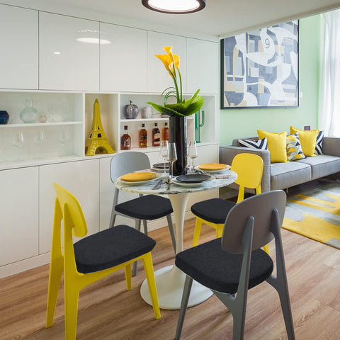 BUYUE four-pack cushions add versatile seating options.