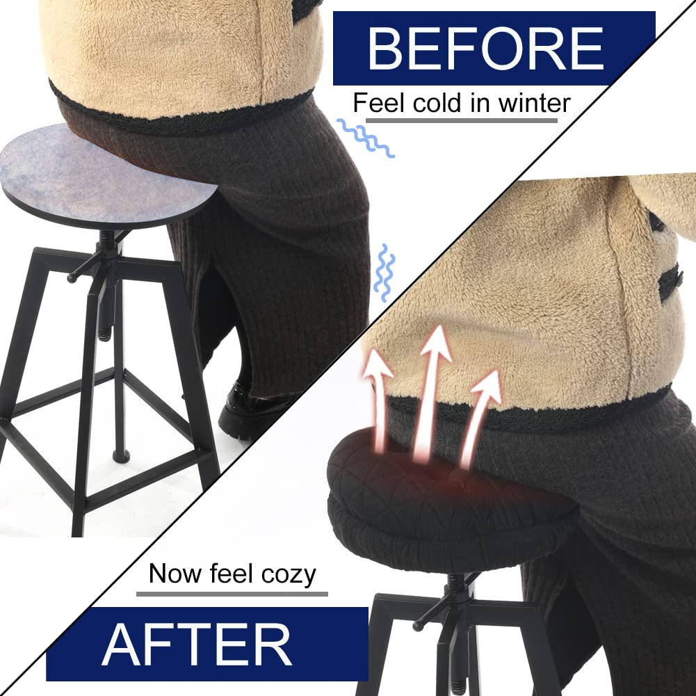 Cushion thickness 2.4 inches delivers steady comfort for longer sits.
