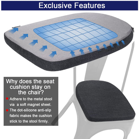 BUYUE cushion bottom features silicone anti-slip to prevent sliding.