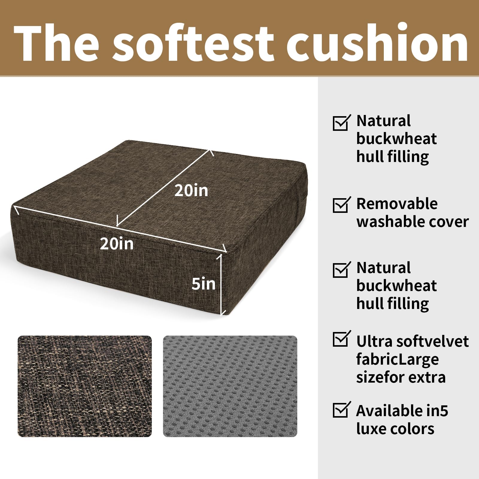 BUYUE cushion foam inside provides high-density support