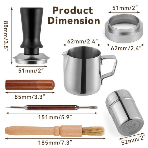 BVRAIB espresso powder ring keeps grounds measured for prep.