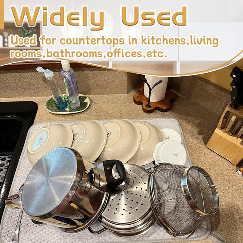 Bvrbaory mats suit countertops, coffee stations, sinks, and more