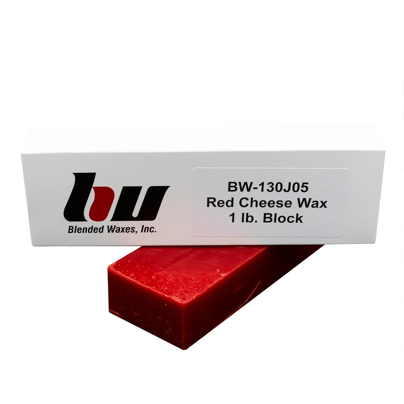BW Blended Waxes cheesemaking wax block ready for easy melting and even coats.