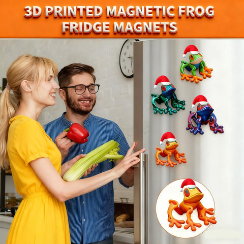 BWBMSOW colorful frog fridge magnet brightens office space.