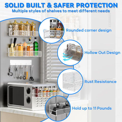 Bwesdero hook strip providing utensil storage in kitchen