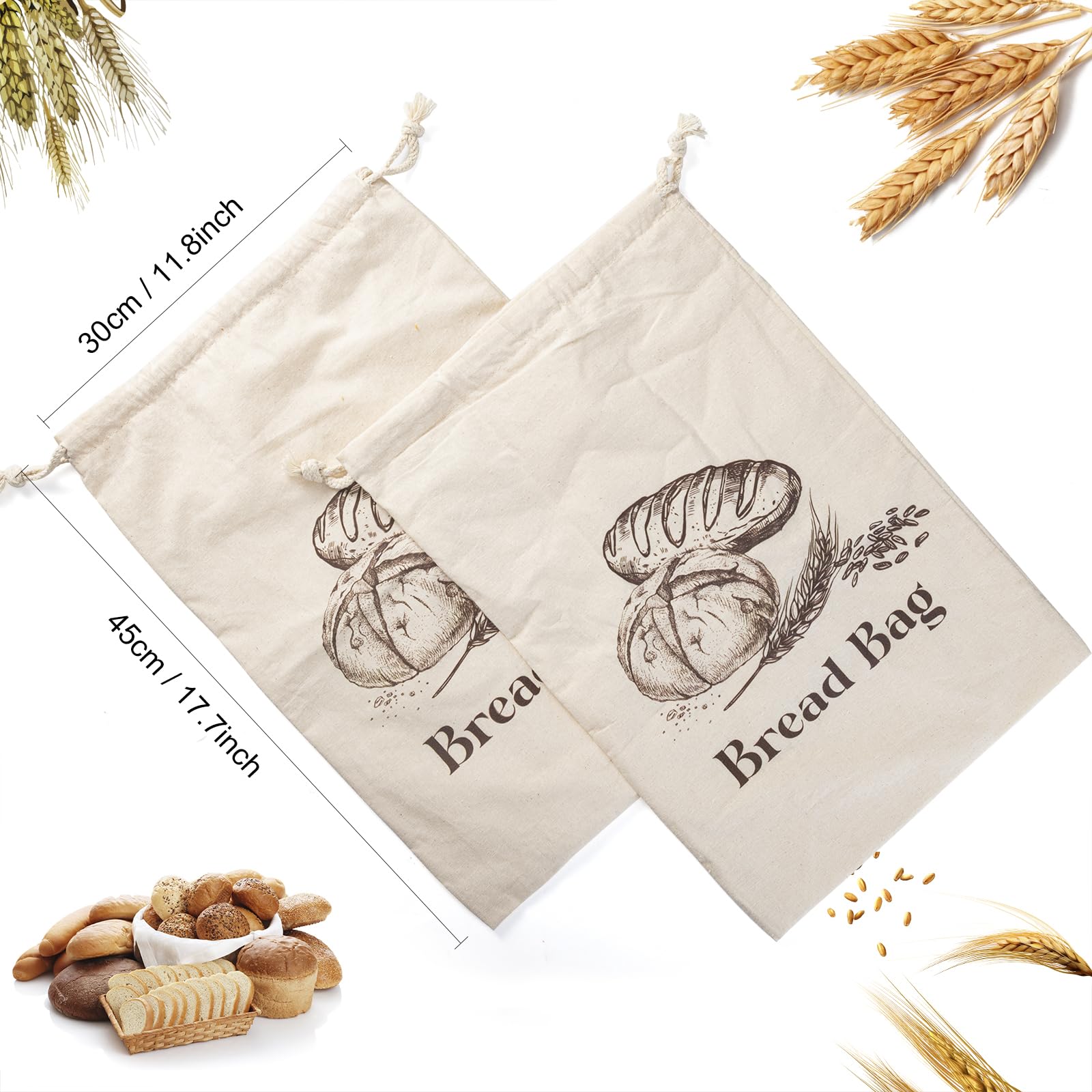 BXFRAE reusable eco-friendly bread bags reduce single-use waste.