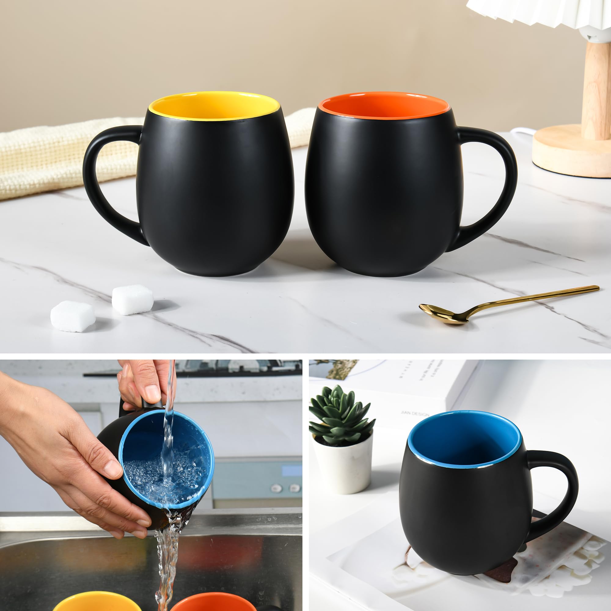 BYCNZB 20oz mug set in a kitchen scene for quick breakfasts