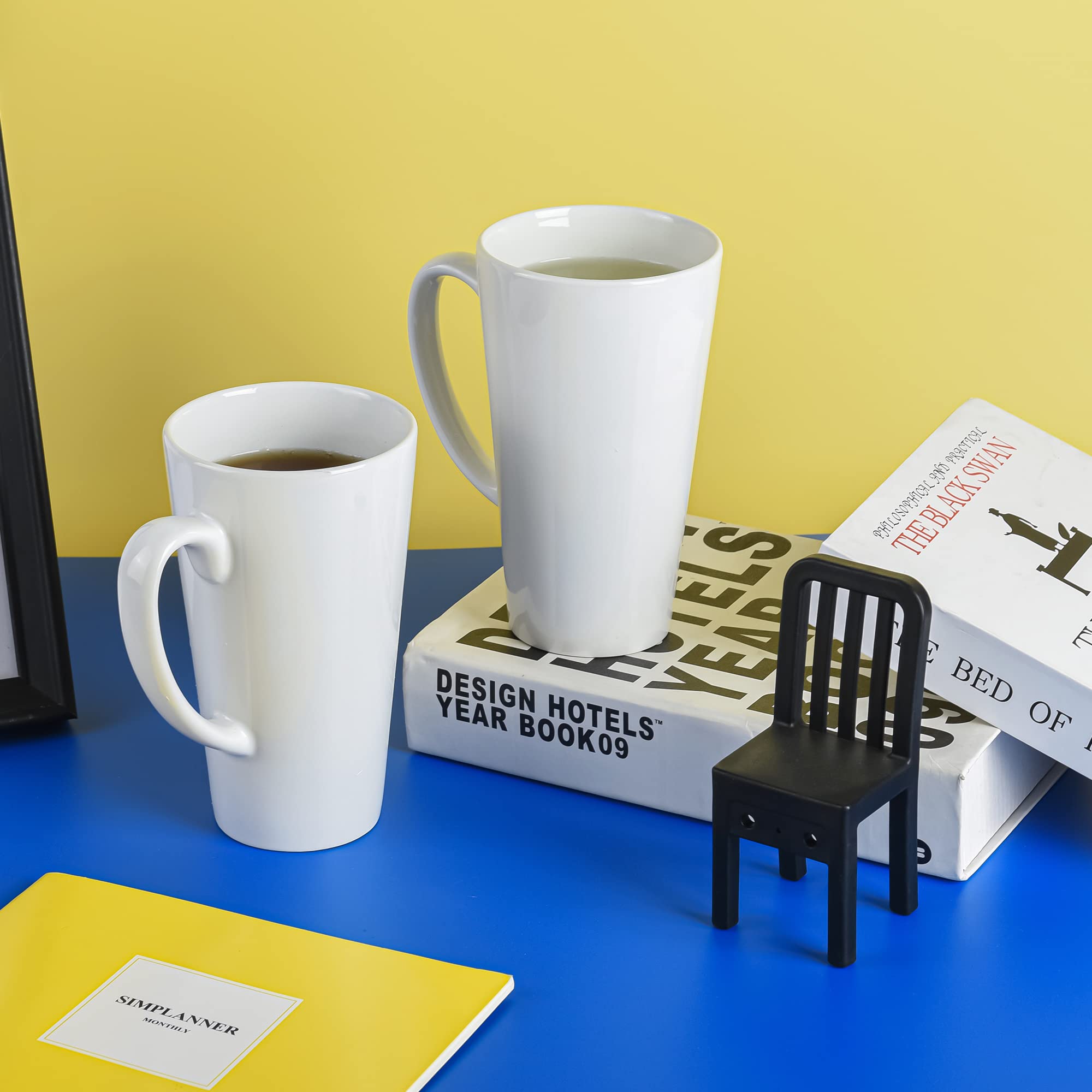 BYCNZB white tall mug in modern kitchen, matching decor and versatile for hot beverages