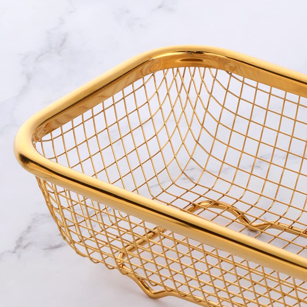 BYEGOU Gold spice jar area neatly organized within the mesh basket