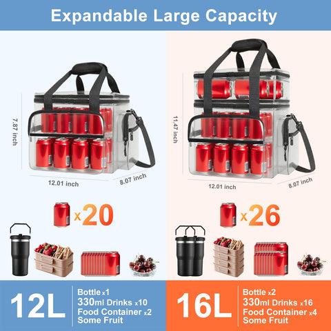 BYELTCUCN insulated bag with leakproof liner for spill-free transport.