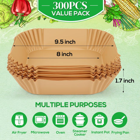 BYKITCHEN airfryer liners in basket keep your fryer clean and crumb-free