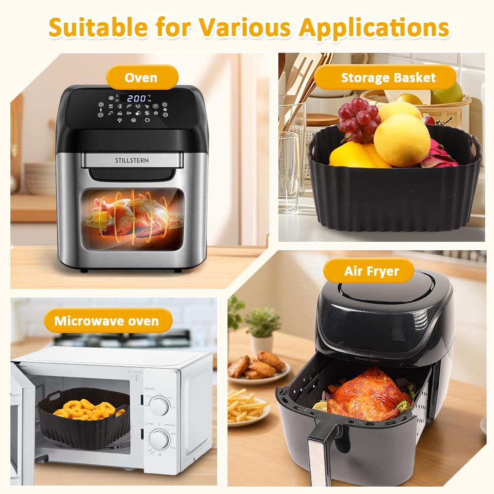 Compatible BYKITCHEN liner fits Chefman 8qt/12qt models for large fryers.