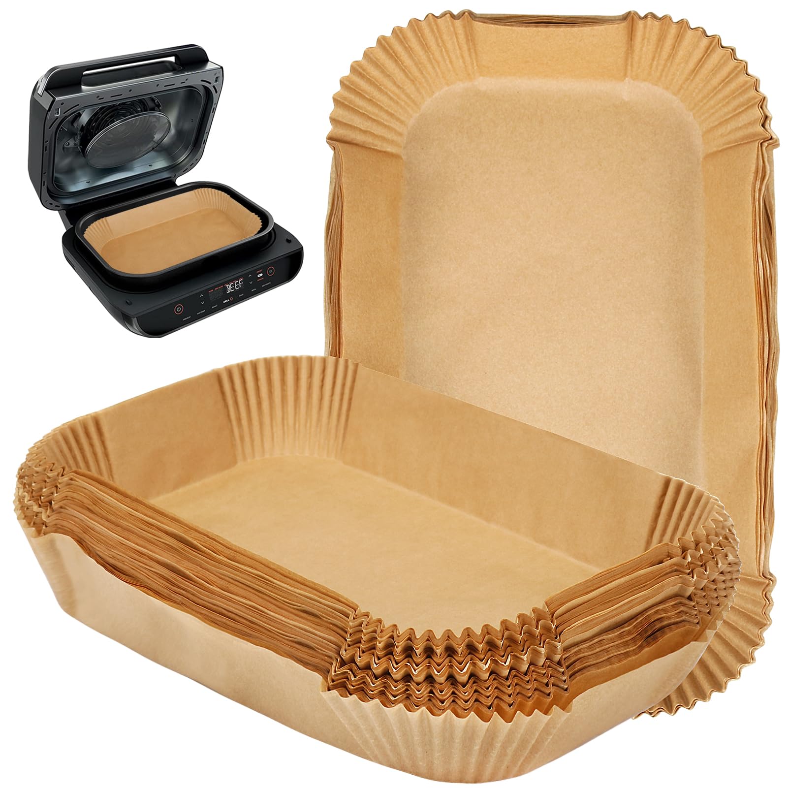 BYKITCHEN Ninja XL liners, inner 11x6 inches, protect the fryer and reduce mess
