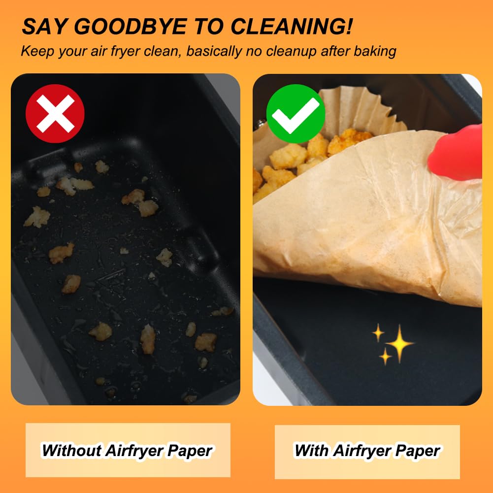 BYKITCHEN paper liners with nonstick coating prevent sticking