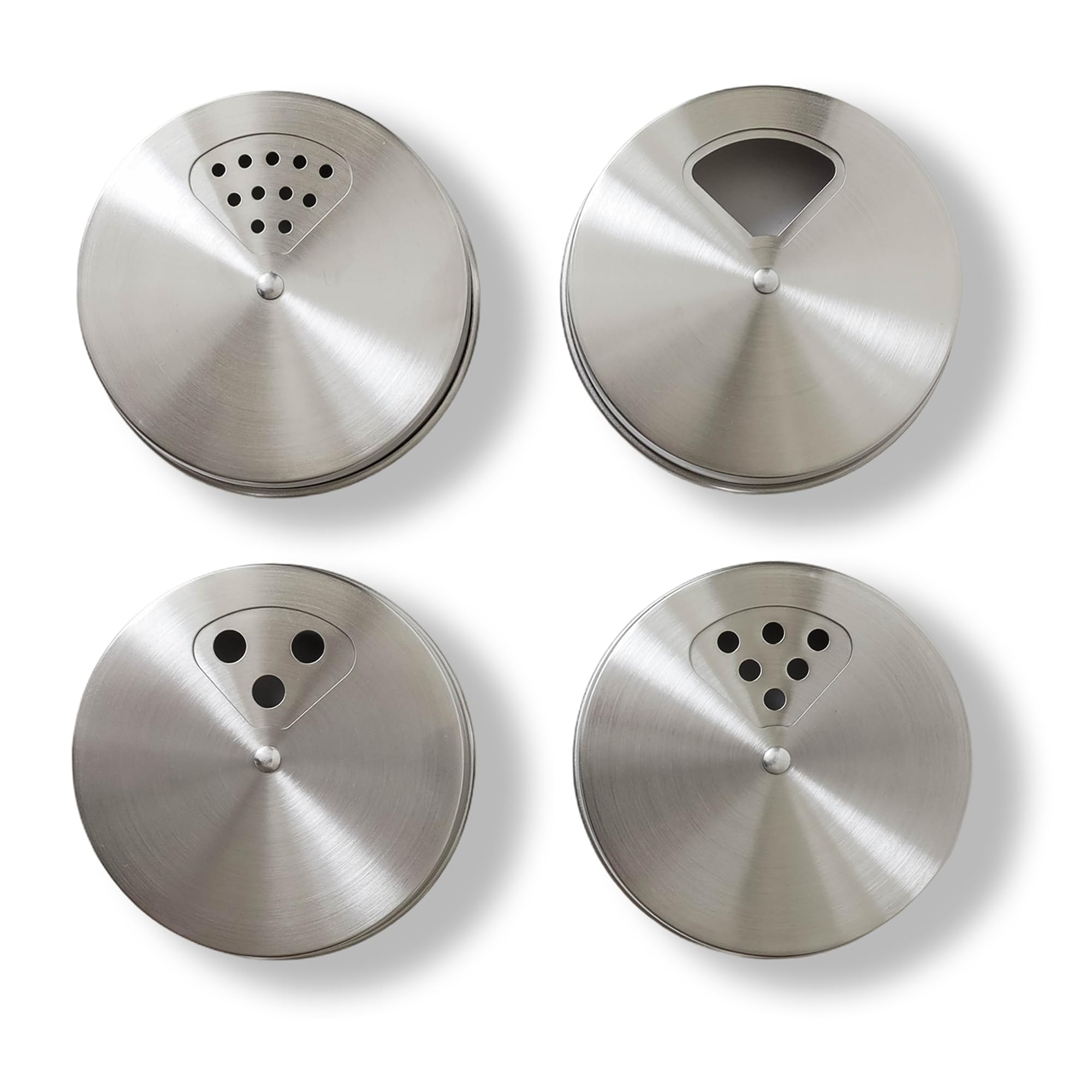 ByteX stainless steel spice lid on a regular-mouth mason jar for organized spices.