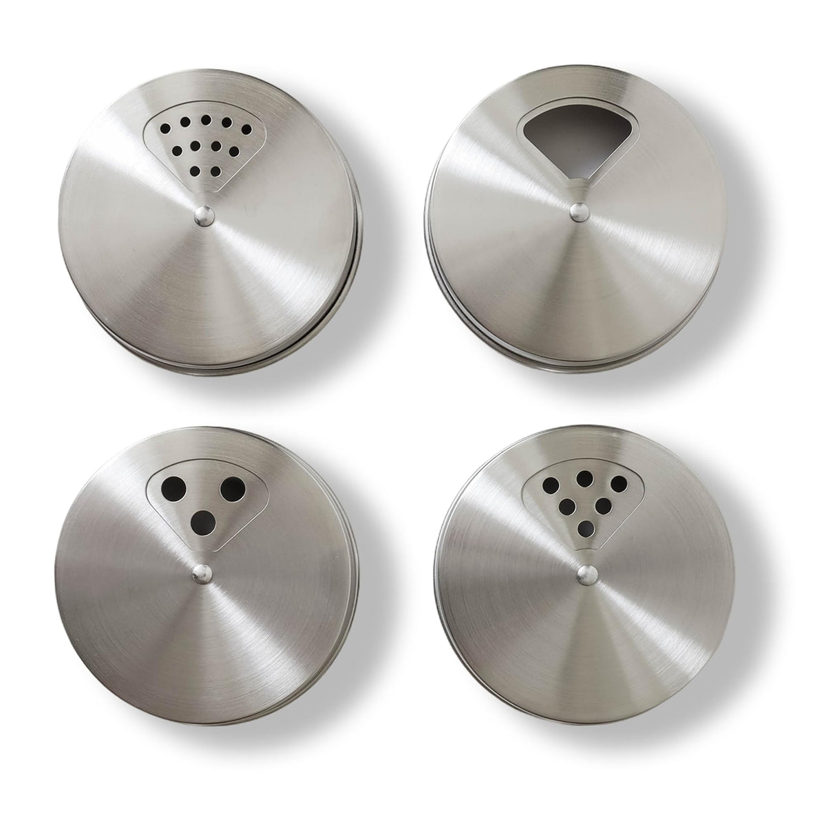 ByteX stainless steel spice lid on a regular-mouth mason jar for organized spices.