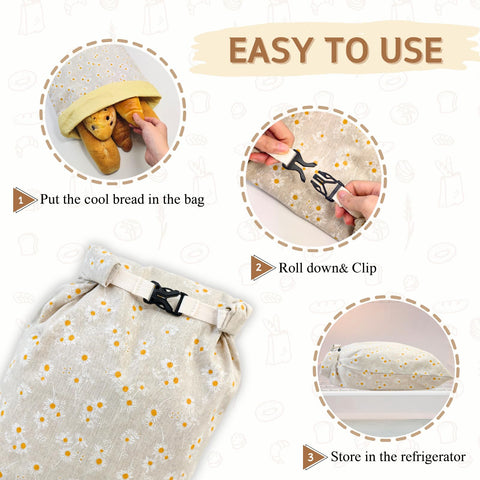 BYTTME bread bag open view shows reusable storage for lunches or picnics.