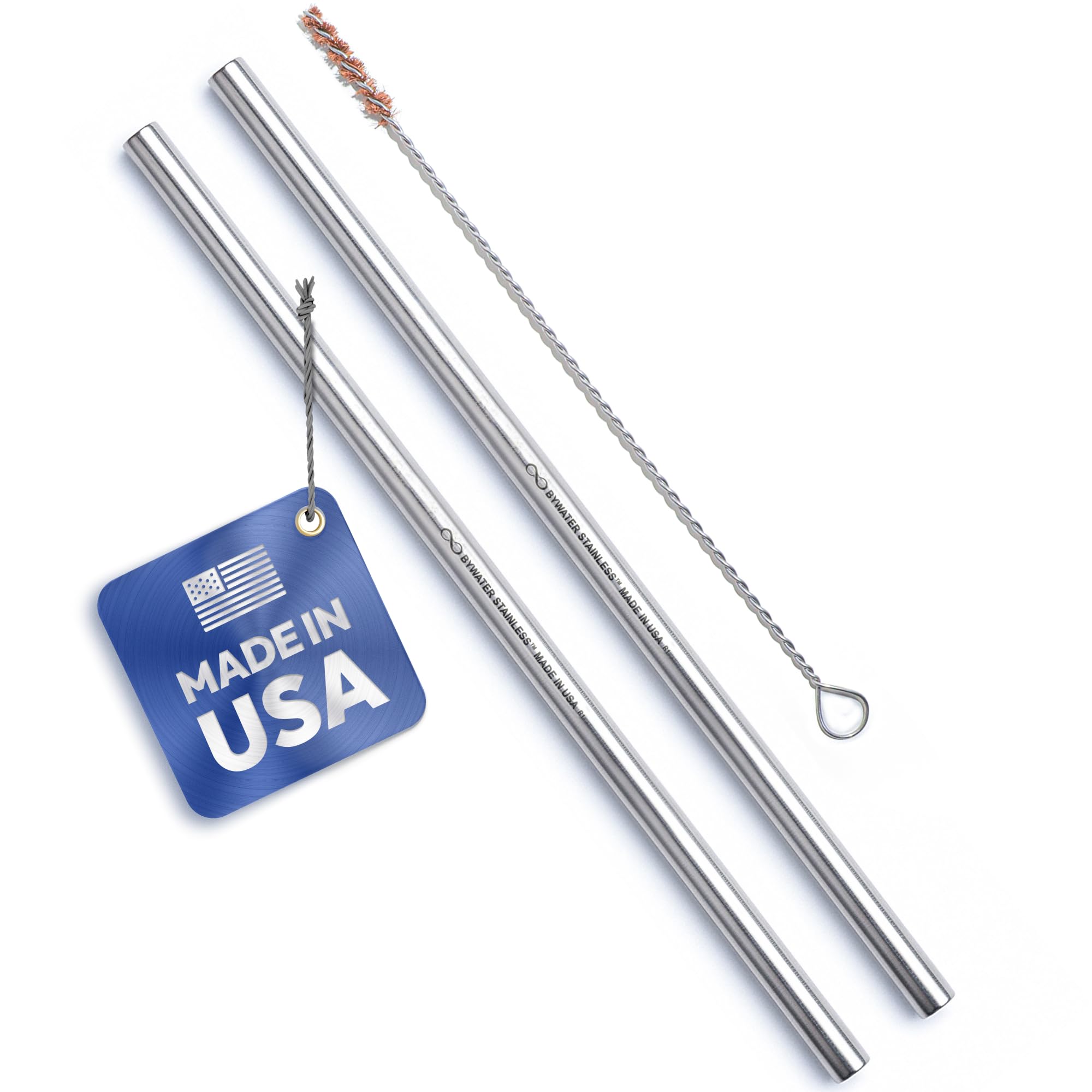 Bywater Stainless 10.5-inch straw set 2 for durable, reusable sipping at home