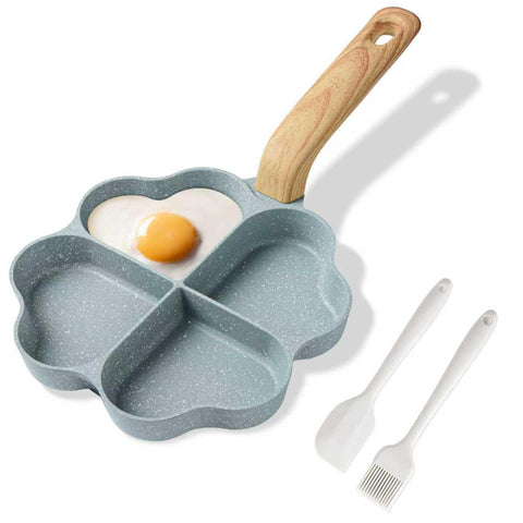 Caannasweis egg omelette pan with green heart shape for quick, even cooking