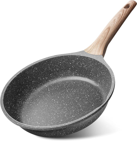 Caannasweis nonstick granite frying pan 8 inch ready for easy egg release