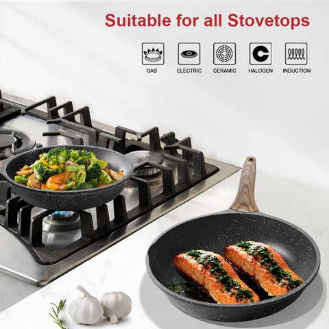 Caannasweis pan on induction stove demonstrating compatibility