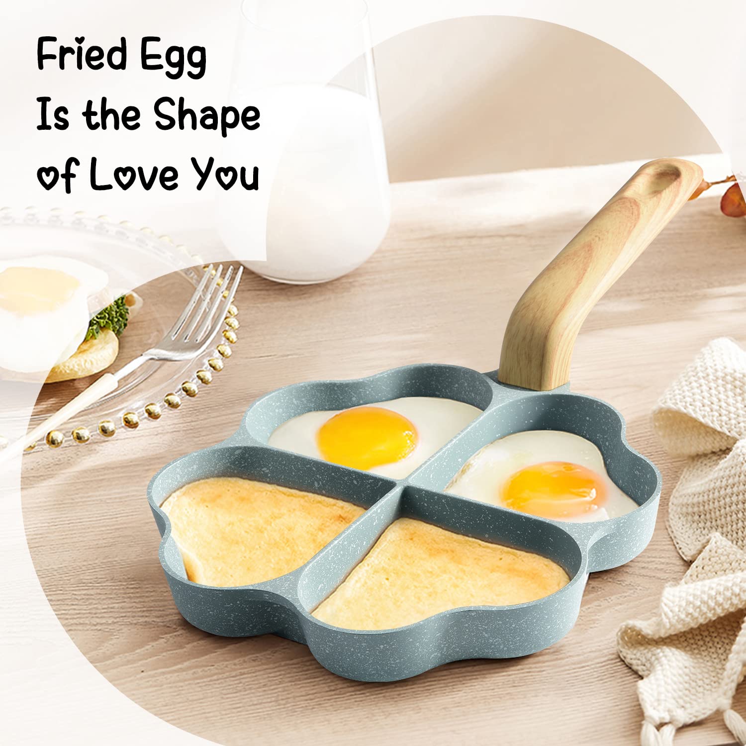 Caannasweis omelette pan delivers rapid, even heat for fluffy omelettes