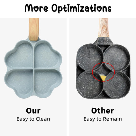 Caannasweis rivetless interior prevents sticking for easy cleanup