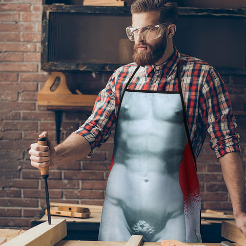 Cabilock David statue apron comes in gift-ready packaging.