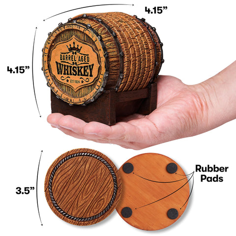 Cabin Obsession durable resin coasters resist warping for lasting decor.