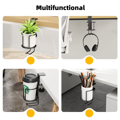 CABTE desk cup holder on a lawn chair setup