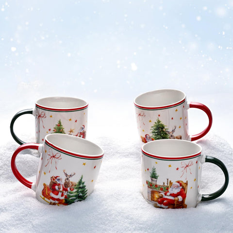 Cabtnca Christmas Mugs are safe for microwave and dishwasher for easy care