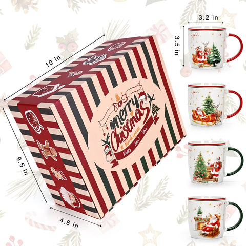 Cabtnca Christmas Mugs add festive table decor during holidays