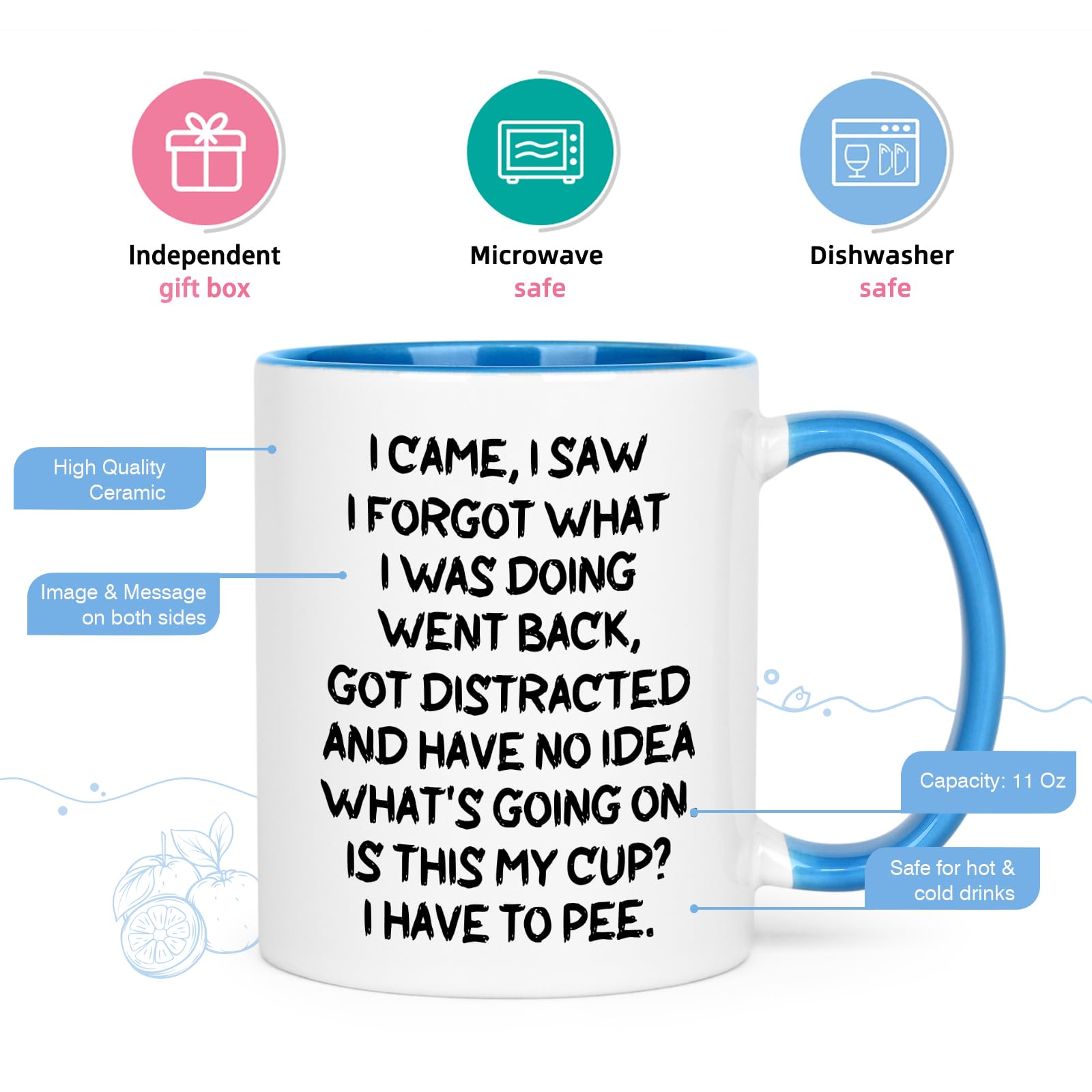 Cabtnca mug is dishwasher and microwave safe for easy cleanup.