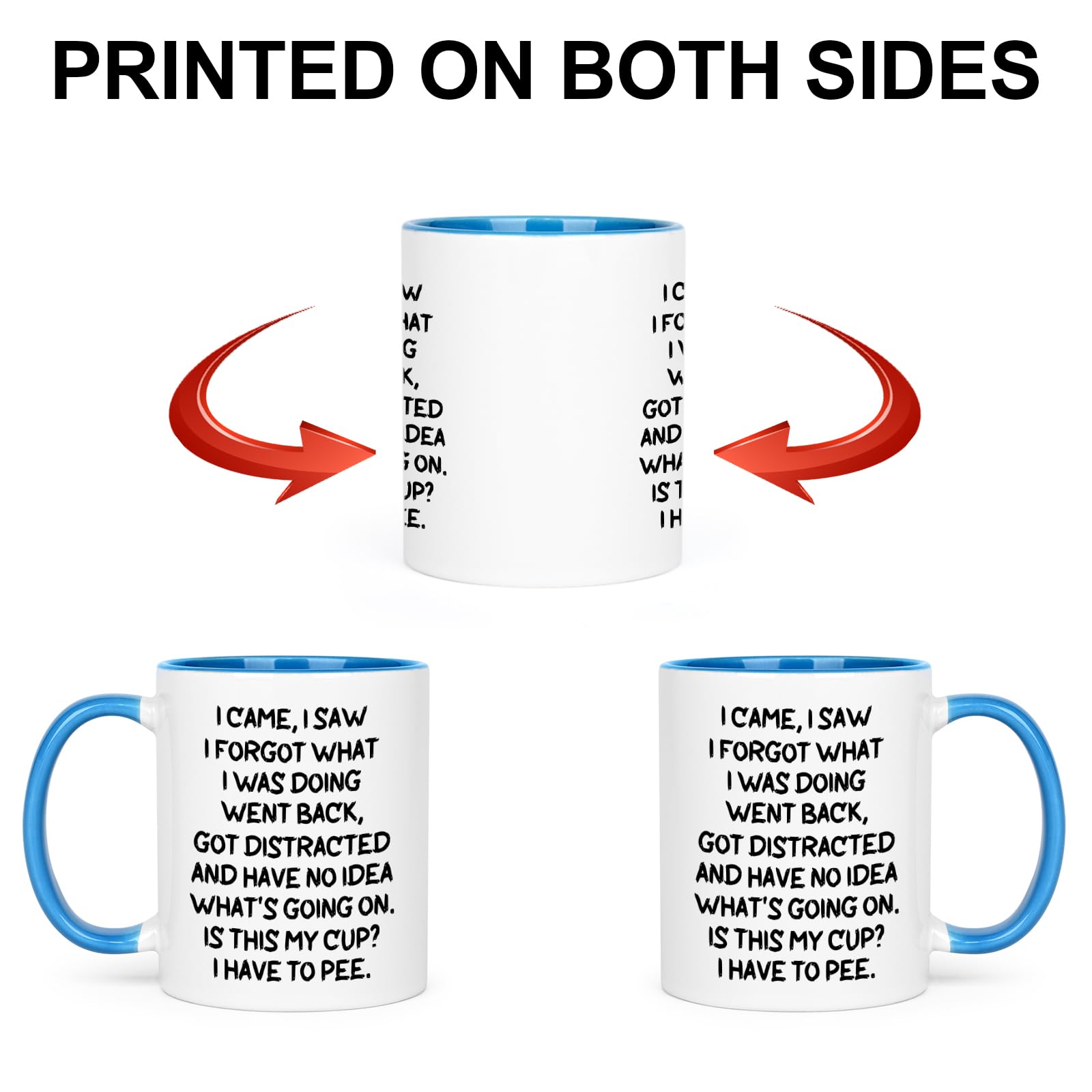 Cabtnca mug features a non-slip bottom to reduce accidental spills.