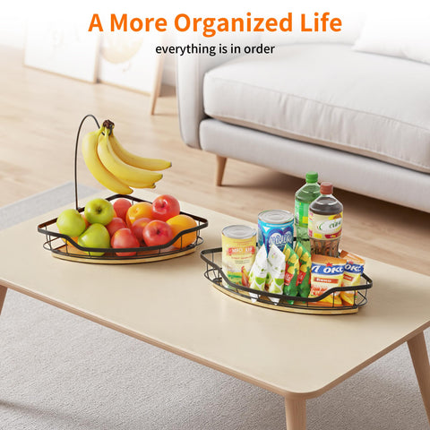 Detachable banana hook and small hooks offer flexible hanging options.