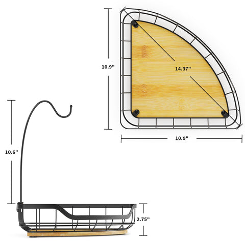 Stable four-foot base prevents tipping on uneven surfaces.