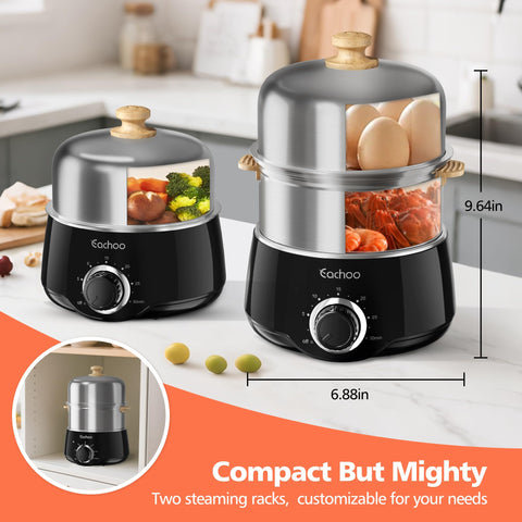 CACHOO 14-egg cooker dishwasher-safe parts on top rack