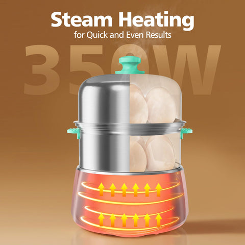 CACHOO 350-watt heating delivers fast, even cooking results