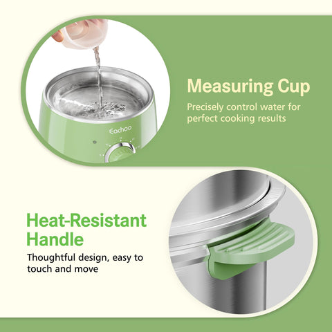CACHOO auto shut-off improves safe, hands-free cooking.
