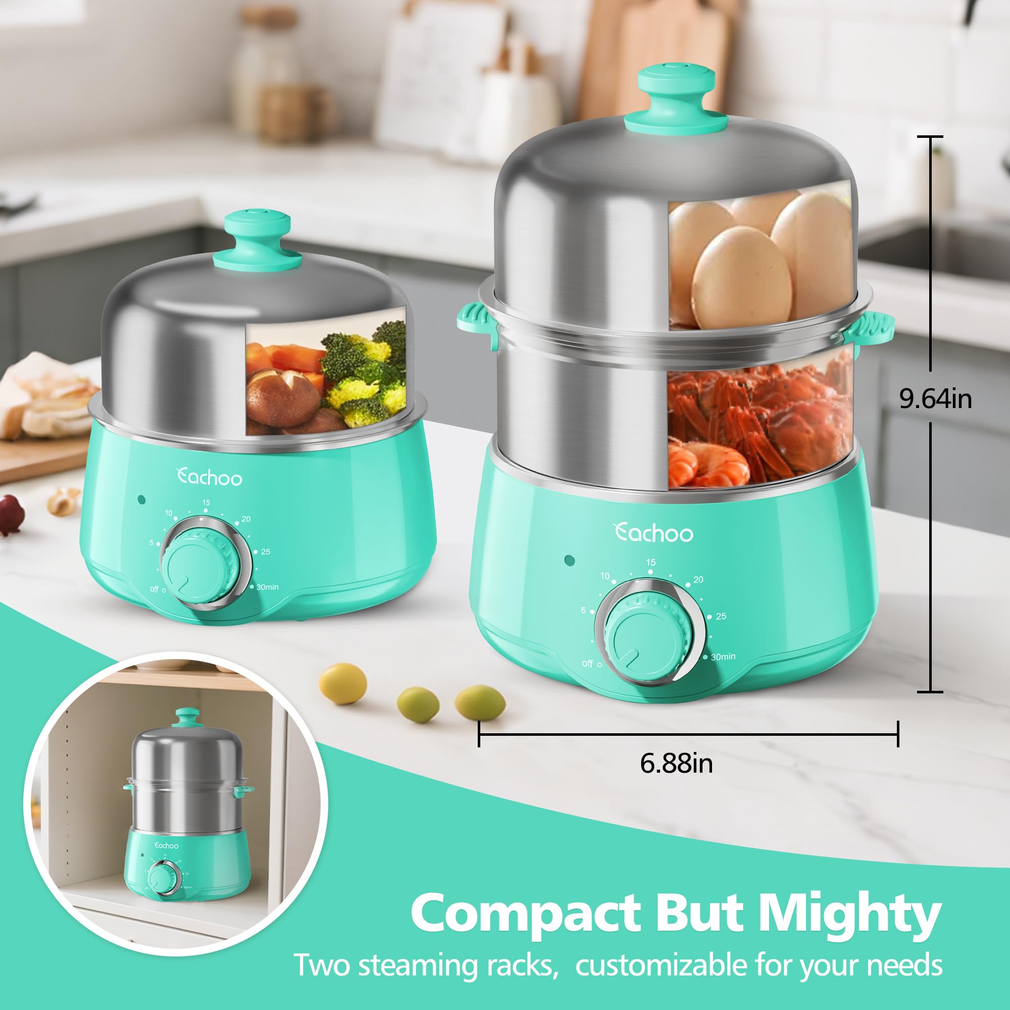 CACHOO stainless-steel build offers durability and easy maintenance