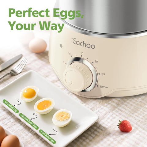 CACHOO stainless steel construction highlights durability and easy cleanup.