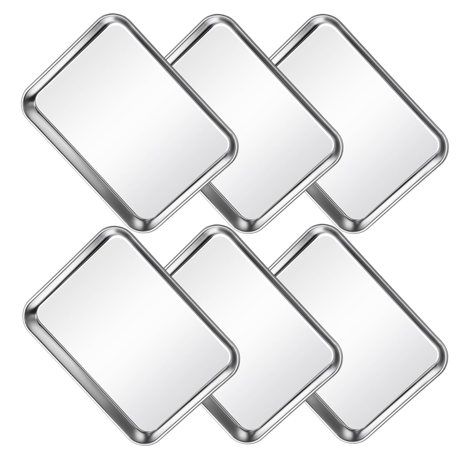 CACOLES baking sheet with rolled edge and handle for comfortable grip and safer transfer.
