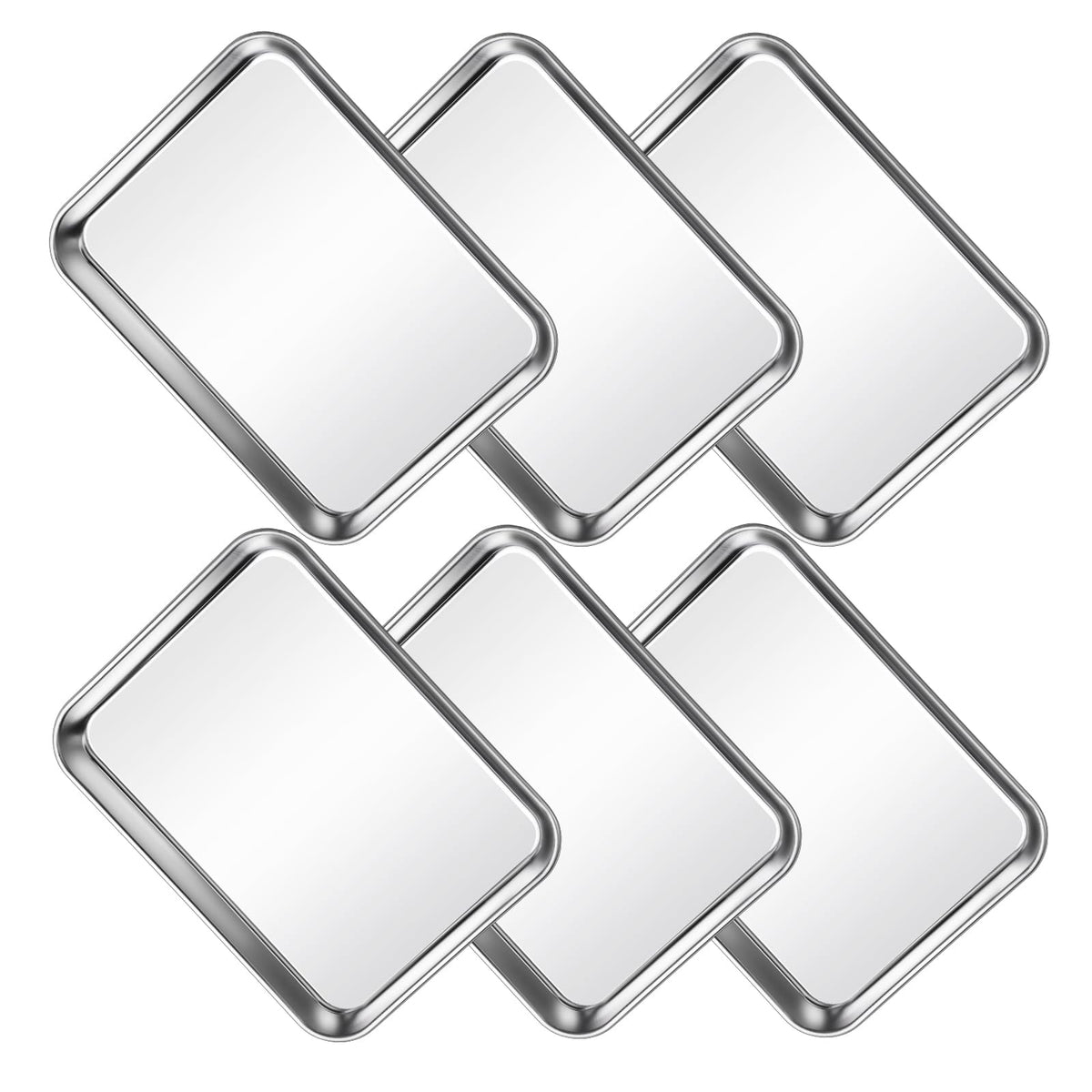 CACOLES baking sheet with rolled edge and handle for comfortable grip and safer transfer.
