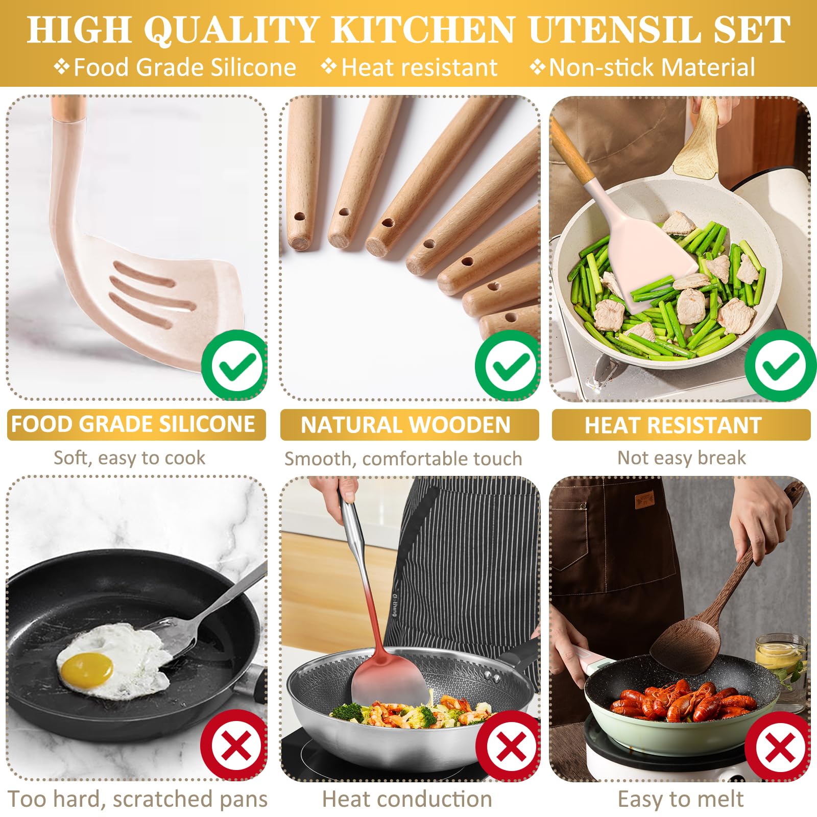 CACOLES silicone ladle and spoons ideal for serving hot soups