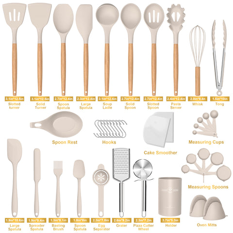 CACOLES slotted turner for flipping without scratching nonstick cookware