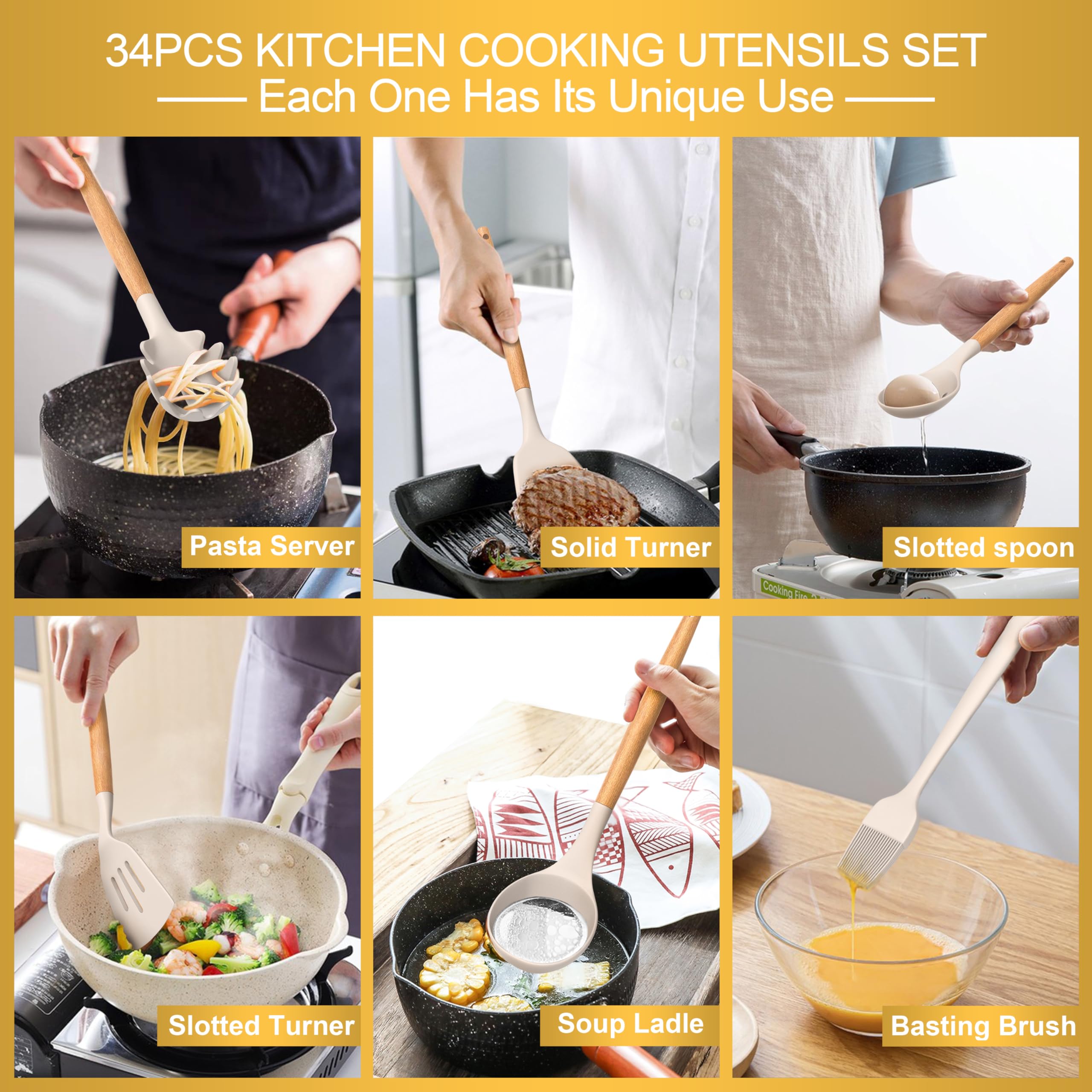 CACOLES utensil holder keeps counter organized and easily accessible