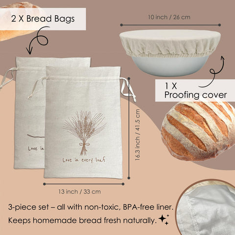 Cacolor proofing bowl cover protects dough during rising for even proofs.