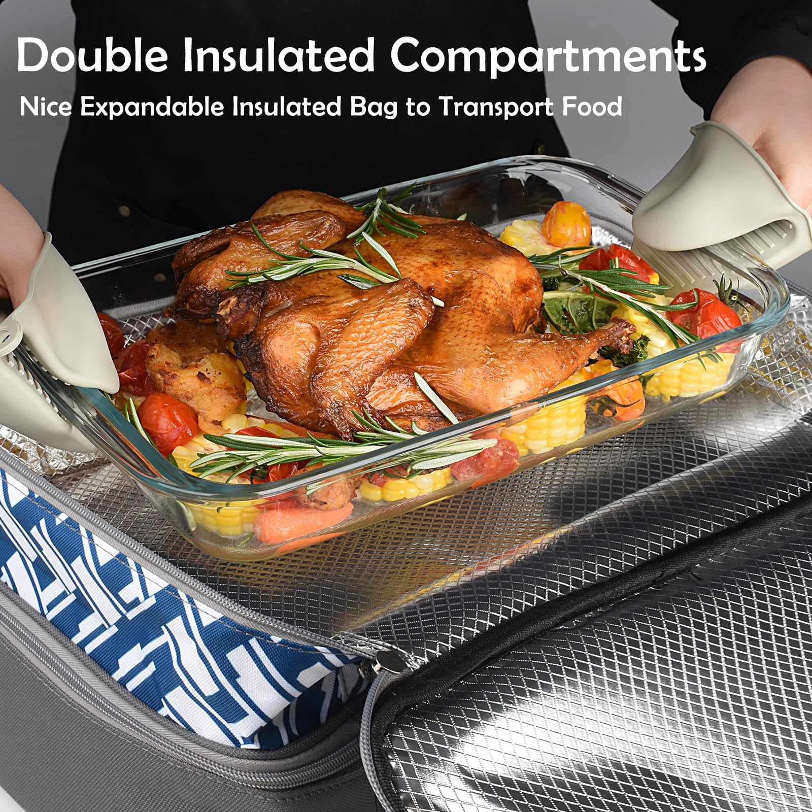 CaCTOUR carrier expanded dual deck shows expandable capacity for large pans